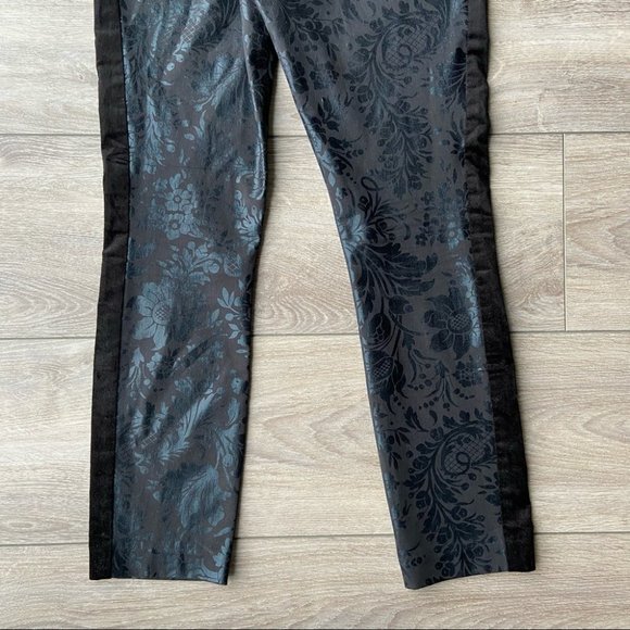 Anthropologie The Essential Foil-Printed Tuxedo Trousers - Picture 12 of 16